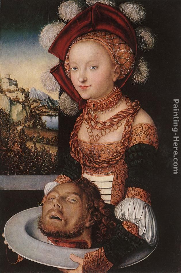 Salome painting - Lucas Cranach the Elder Salome art painting